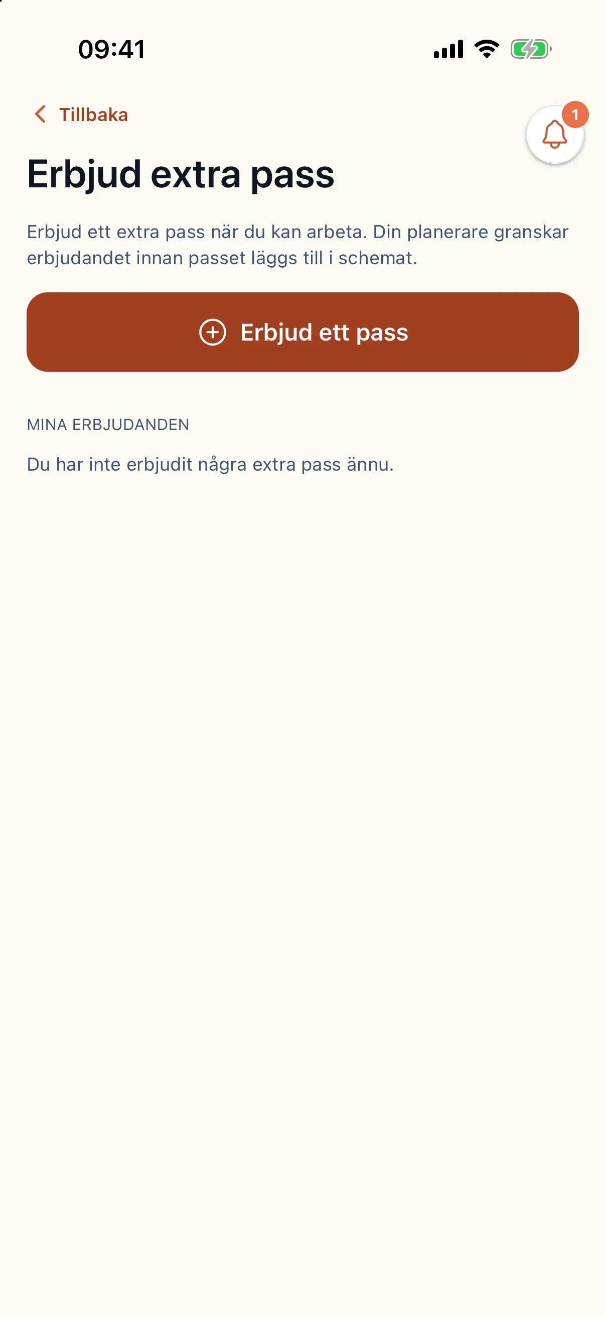 Erbjud extra pass med val av datum och pass